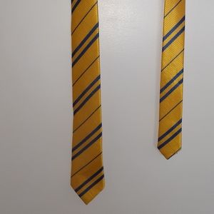 Gold and blue dress tie. New.